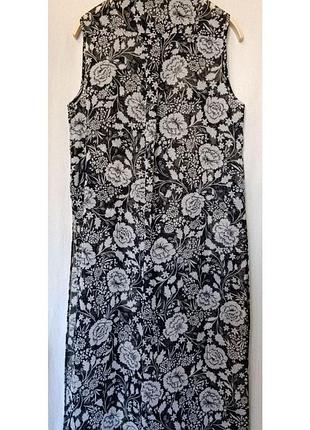 Miss selfridge пляжна міді сукня-кафтан з розрізами без рукавів р.42/xl