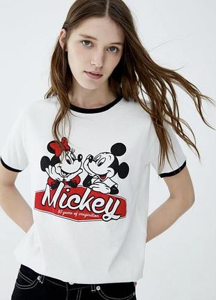 Футболка з міккі маусом фірми pull&bearр. s/36/8