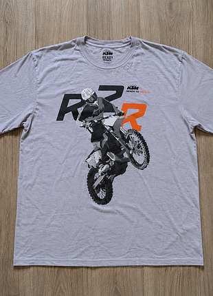 Футболка "ktm ready to race" сіра