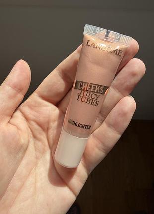 Рідкий хайлайтер lancome cheeks juicy tubes, відтінок 04 strawberry glow cream