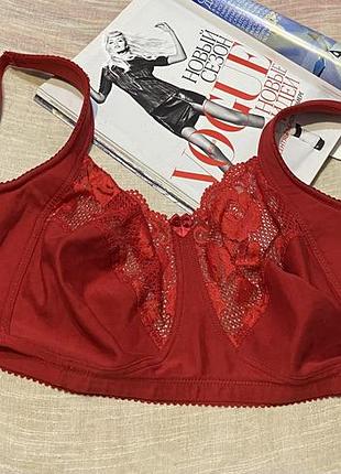 Miss mery восхитительный красный бюст с кружевом без косточек как новый