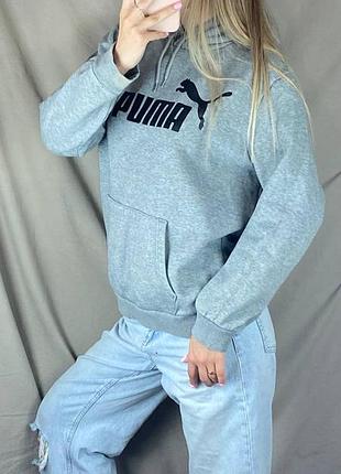 Худи puma серого цвета 2