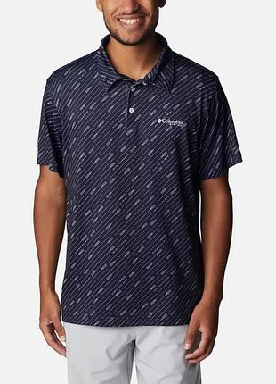 Чоловіче стрейч-поло pfg super slack tide columbia sportswear