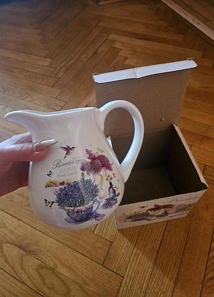 Кувшин новый керамический франция сады