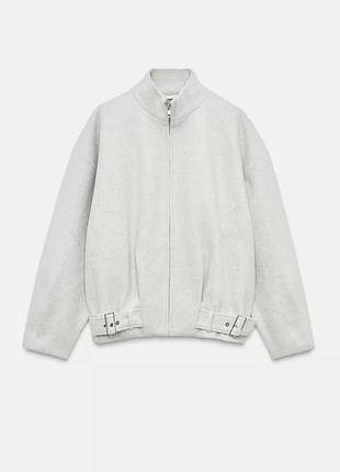 Zara куртка бомбер із вовни нова з біркою сіра
