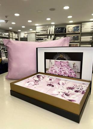 Постільна білизна tac vesta lilac сатин deluxe євро