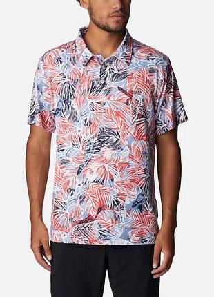 Чоловіче стрейч-поло pfg super slack tide columbia sportswear