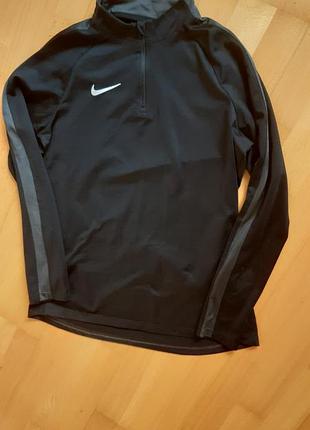 Черная тренировочная кофта nike dri-fit (модель серии academy drill top)