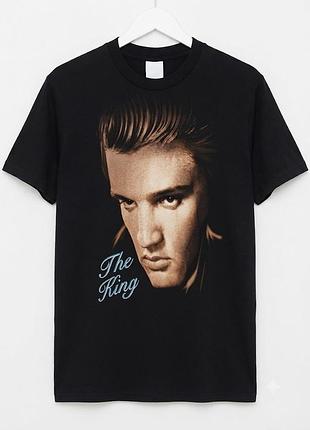 Футболка черная с принтом elvis presley the king мерч pr activewear