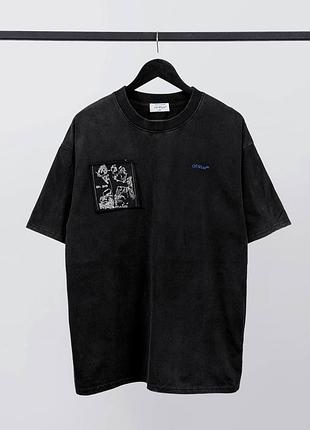 Футболка off white чорного кольору