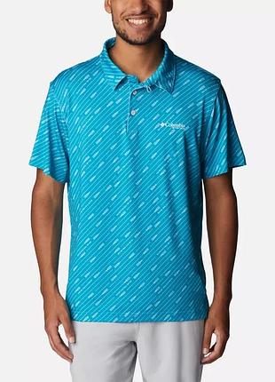 Чоловіче стрейч-поло pfg super slack tide columbia sportswear