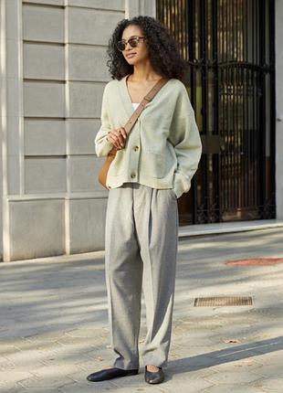 Оливковий кардиган кофта uniqo