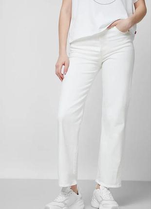 Білі жіночі джинси прямого крою esmara lily denim (німеччина) | сток