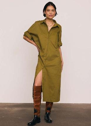 Свободное платье рубашка от h&amp;m