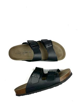Josef seibel hermine 01 шкіряні тапки сандалі birkenstock style