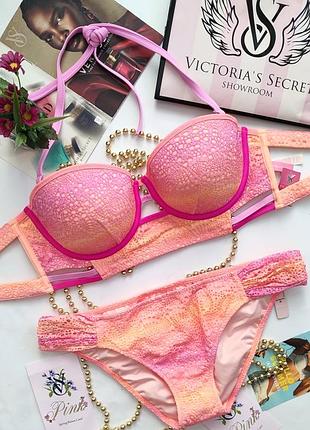 Ажурный купальник victoria's secret 36c m 80c