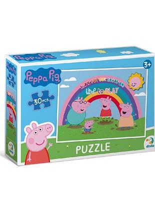 Дитячий пазл "peppa pig: гра у калюжах" 200303, 30 елементів