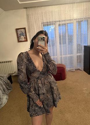 Сукня з принтом , h&m, розмір xs-s