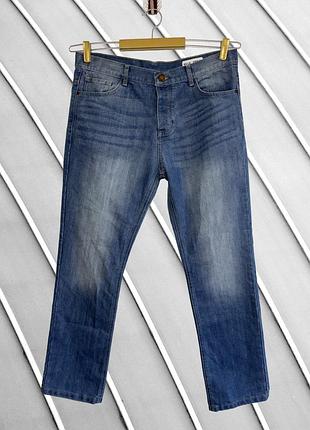 Мужские голубые джинсы denim co w36 l30 оригинал деним Ко прямые джинсы straight классичные синие джинсы 52 54
