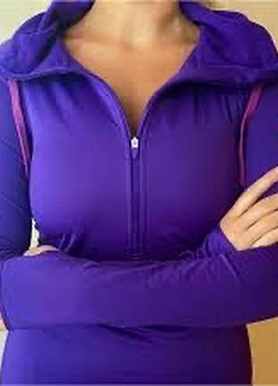 Спортивна кофта nike dri-fit з капюшоном, фіолетова, xs-s