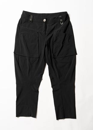 Marithe francois girbaud vintage black nylon cropped trousers pockets pants [pwh017314]