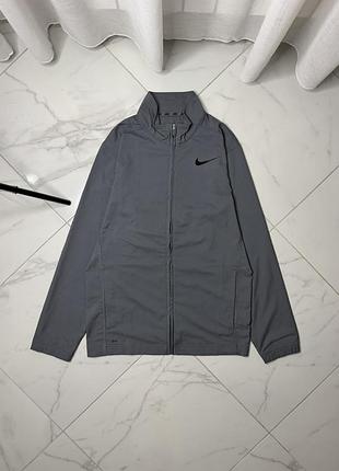 Спортивна олімпійка / кофта nike dri-fit сіра (розмір s)