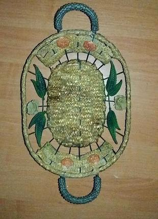 Вироби ручної роботи каркас із міцного сталевого спального дроту.35x21x6cm.
