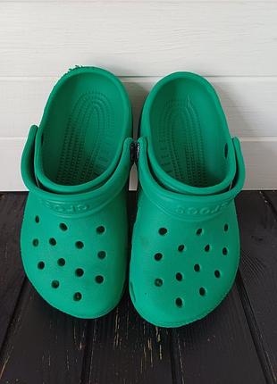 Дитячі шльопанці крокси сабо клоги crocs j1 розмір 31-32