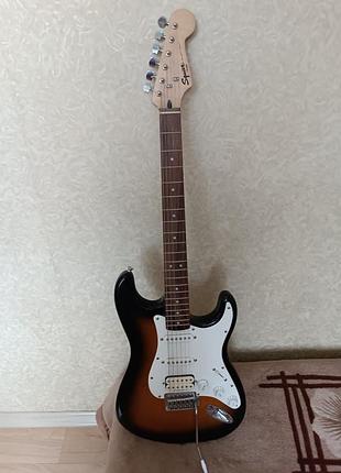 Електрогітара squier by fender bullet stratocaster (hss / sunburst)