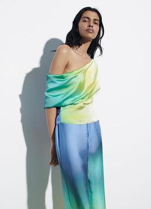 Сатиновий шикарний топ, блуза від zara