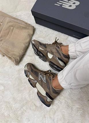 👕new balance 9060 beige brown