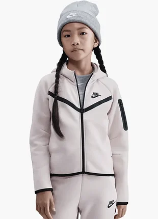 Худі дитяче nike sportswear tech fleece girls' full-zip hoodie hv8695-667