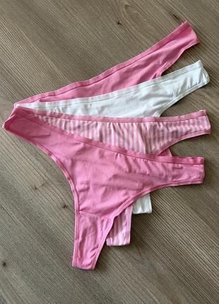 Мʼякі еластичні трусики стринги набір primark