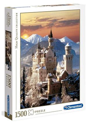 Пазли clementoni high quality collection «замок нойшванштайн взимку», 1500 елементів