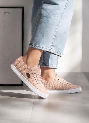 Кроссовки, кеды цвета пудры guess модель ggoking на 25,5 см