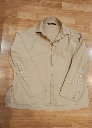 Стильная блуза женская, 💯 коттон+ спандекс, оригинал, 
zara,   m/ l