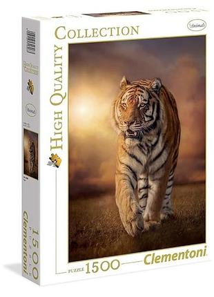 Пазли clementoni high quality collection «могутній тигр», 1500 елементів італія