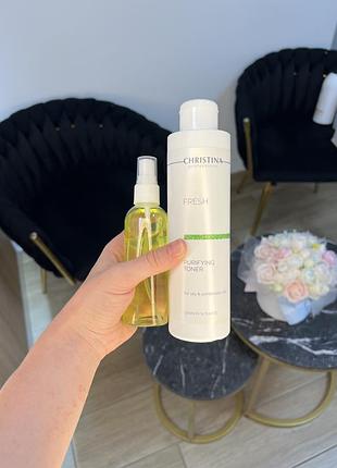Освіжаючий тонер з лемонграсом christina fresh purifying toner