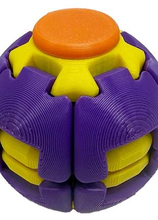 Дитячий антистрес "spiner-ball" spin-ball-6(violet-yellow) розмір 5,5 см