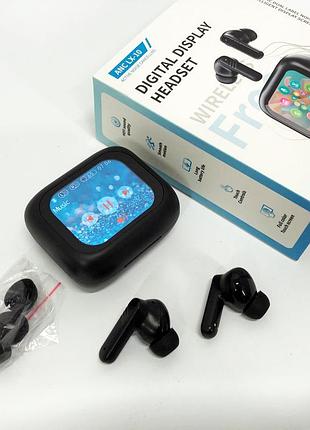 Бездротові навушники lx-10 tws earbuds з led дисплеєм bluetooth бездротові навушники затички. колір: чорний