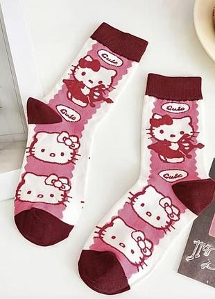 Шкарпетки hello kitty носки hello kitty