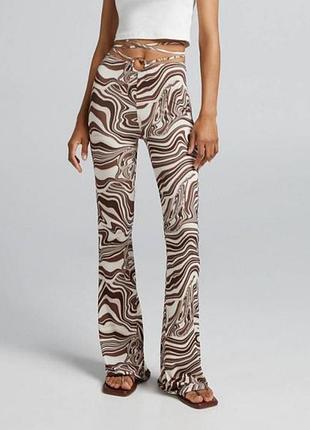 Штани брюки кльош bershka