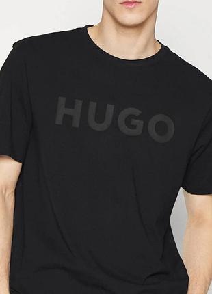 Мужская футболка hugo boss черная хуго босс