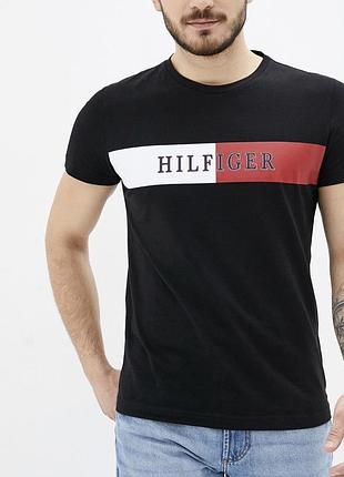 Мужская футболка tommy hilfiger серная томми