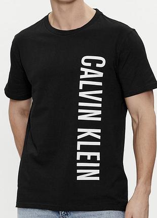 Мужская футболка calvin klein черная кельвин кляйн