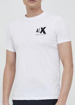 Мужская футболка armani a|x exchange белая армани