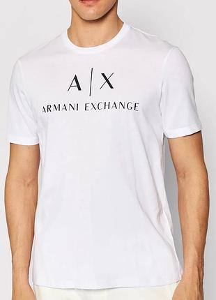 Чоловіча футболка armani a<unk> x біла унісекс армані