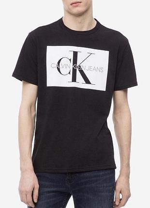 Мужская футболка calvin klein jeans ck черная