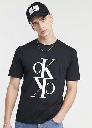 Мужские футболки calvin klein ck черная