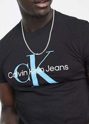 Мужская футболка calvin klein jeans черная ск кельвин кляйн